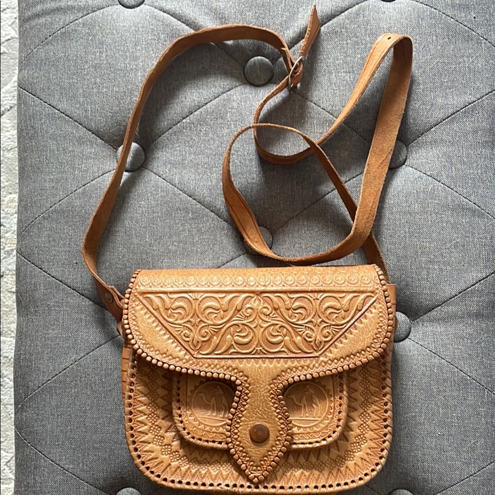 Handcrafted Tan Leather Bag